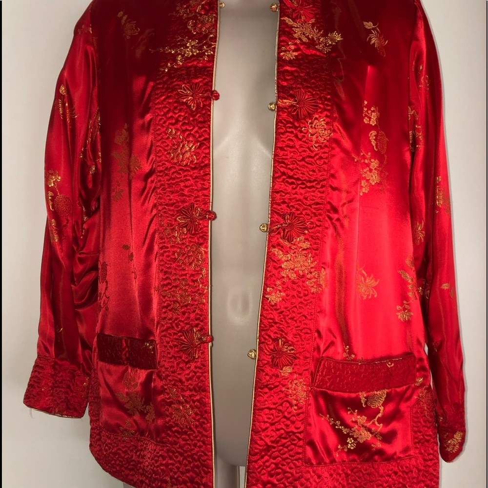 Reversible Jacket - Red to Gold, NWOT